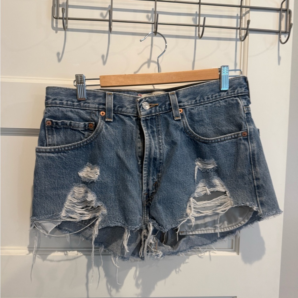Levi’s Distressed Denim Shorts